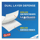 Glad® wholesale. Tall Kitchen Drawstring Trash Bags, 13 Gal, 0.72 Mil, 24" X 27.38", Gray, 400-carton. HSD Wholesale: Janitorial Supplies, Breakroom Supplies, Office Supplies.
