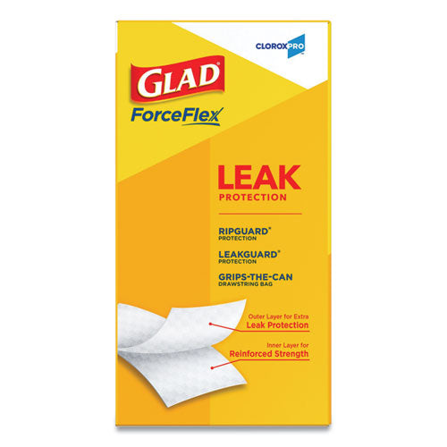 Glad® wholesale. Tall Kitchen Drawstring Trash Bags, 13 Gal, 0.72 Mil, 24" X 27.38", Gray, 400-carton. HSD Wholesale: Janitorial Supplies, Breakroom Supplies, Office Supplies.