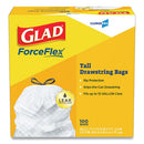 Glad® wholesale. Tall Kitchen Drawstring Trash Bags, 13 Gal, 0.72 Mil, 24" X 27.38", Gray, 400-carton. HSD Wholesale: Janitorial Supplies, Breakroom Supplies, Office Supplies.
