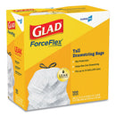 Glad® wholesale. Tall Kitchen Drawstring Trash Bags, 13 Gal, 0.72 Mil, 24" X 27.38", Gray, 400-carton. HSD Wholesale: Janitorial Supplies, Breakroom Supplies, Office Supplies.