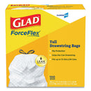Glad® wholesale. Tall Kitchen Drawstring Trash Bags, 13 Gal, 0.72 Mil, 24" X 27.38", Gray, 100-box. HSD Wholesale: Janitorial Supplies, Breakroom Supplies, Office Supplies.