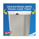 Glad® wholesale. Tall Kitchen Drawstring Trash Bags, 13 Gal, 0.72 Mil, 24" X 27.38", Gray, 100-box. HSD Wholesale: Janitorial Supplies, Breakroom Supplies, Office Supplies.