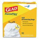 Glad® wholesale. Tall Kitchen Drawstring Trash Bags, 13 Gal, 0.72 Mil, 24" X 27.38", Gray, 100-box. HSD Wholesale: Janitorial Supplies, Breakroom Supplies, Office Supplies.