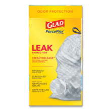 Load image into Gallery viewer, Glad® wholesale. Odorshield Tall Kitchen Drawstring Bags, 13 Gal, 0.95 Mil, 24&quot; X 27.38&quot;, White, 80-box. HSD Wholesale: Janitorial Supplies, Breakroom Supplies, Office Supplies.