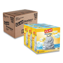 Load image into Gallery viewer, Glad® wholesale. Odorshield Tall Kitchen Drawstring Bags, 13 Gal, 0.95 Mil, 24&quot; X 27.38&quot;, White, 240-carton. HSD Wholesale: Janitorial Supplies, Breakroom Supplies, Office Supplies.