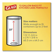 Load image into Gallery viewer, Glad® wholesale. Odorshield Tall Kitchen Drawstring Bags, 13 Gal, 0.95 Mil, 24&quot; X 27.38&quot;, White, 240-carton. HSD Wholesale: Janitorial Supplies, Breakroom Supplies, Office Supplies.