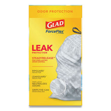 Load image into Gallery viewer, Glad® wholesale. Odorshield Tall Kitchen Drawstring Bags, 13 Gal, 0.95 Mil, 24&quot; X 27.38&quot;, White, 240-carton. HSD Wholesale: Janitorial Supplies, Breakroom Supplies, Office Supplies.