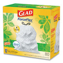 Glad® wholesale. Odorshield Tall Kitchen Drawstring Bags, 13 Gal, 0.95 Mil, 24" X 27.38", White, 80-box. HSD Wholesale: Janitorial Supplies, Breakroom Supplies, Office Supplies.