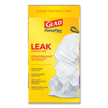 Load image into Gallery viewer, Glad® wholesale. Odorshield Tall Kitchen Drawstring Bags, 13 Gal, 0.95 Mil, 24&quot; X 27.38&quot;, White, 240-carton. HSD Wholesale: Janitorial Supplies, Breakroom Supplies, Office Supplies.