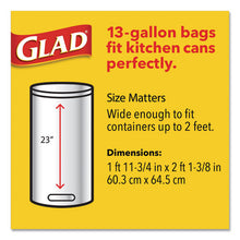 Load image into Gallery viewer, Glad® wholesale. Odorshield Tall Kitchen Drawstring Bags, 13 Gal, 0.95 Mil, 24&quot; X 27.38&quot;, White, 240-carton. HSD Wholesale: Janitorial Supplies, Breakroom Supplies, Office Supplies.