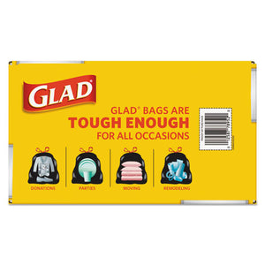 Glad® wholesale. Drawstring Large Trash Bags, 30 Gal, 1.05 Mil, 30" X 33", Black, 90-carton. HSD Wholesale: Janitorial Supplies, Breakroom Supplies, Office Supplies.