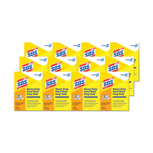 S.O.S.® wholesale. Steel Wool Soap Pad, 15 Pads-box, 12 Boxes-carton. HSD Wholesale: Janitorial Supplies, Breakroom Supplies, Office Supplies.
