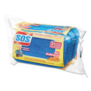 S.O.S.® wholesale. All Surface Scrubber Sponge, 2 1-2 X 4 1-2, 0.9" Thick, Blue, 3-pack, 8 Packs-ct. HSD Wholesale: Janitorial Supplies, Breakroom Supplies, Office Supplies.