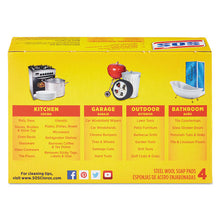 Load image into Gallery viewer, S.O.S.® wholesale. Steel Wool Soap Pad, 4-box, 24 Boxes-carton. HSD Wholesale: Janitorial Supplies, Breakroom Supplies, Office Supplies.