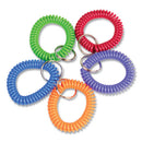 CONTROLTEK® wholesale. Wrist Key Coil Key Organizers, Blue; Green; Orange; Purple; Red, 10-pack. HSD Wholesale: Janitorial Supplies, Breakroom Supplies, Office Supplies.