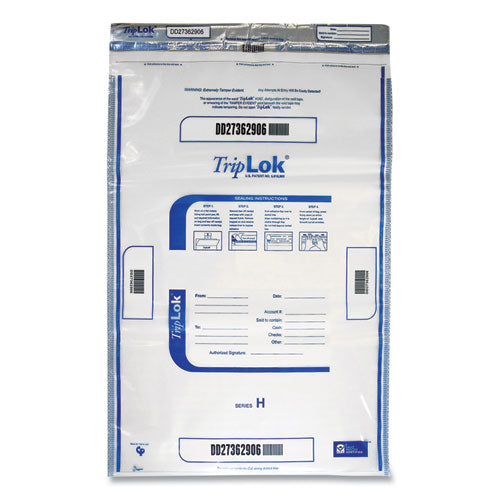 TripLOK™ wholesale. Deposit Bag, 12 X 16, 2 Mil Thick, Plastic, Clear, 100-pack. HSD Wholesale: Janitorial Supplies, Breakroom Supplies, Office Supplies.