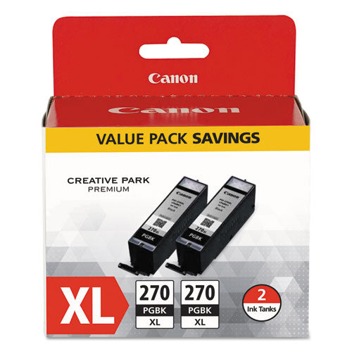 Canon® wholesale. CANON 0319c005 (pgi-270xl) High-yield Ink, Black, 2-pack. HSD Wholesale: Janitorial Supplies, Breakroom Supplies, Office Supplies.