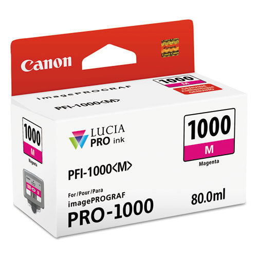 Canon® wholesale. CANON 0548c002 (pfi-1000) Lucia Pro Ink, Magenta. HSD Wholesale: Janitorial Supplies, Breakroom Supplies, Office Supplies.