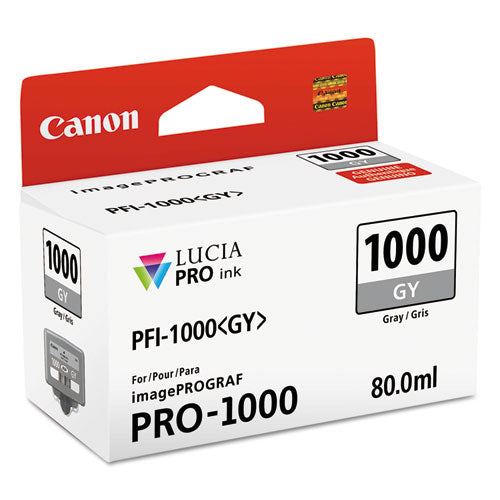 Canon® wholesale. CANON 0552c002 (pfi-1000) Lucia Pro Ink, Gray. HSD Wholesale: Janitorial Supplies, Breakroom Supplies, Office Supplies.