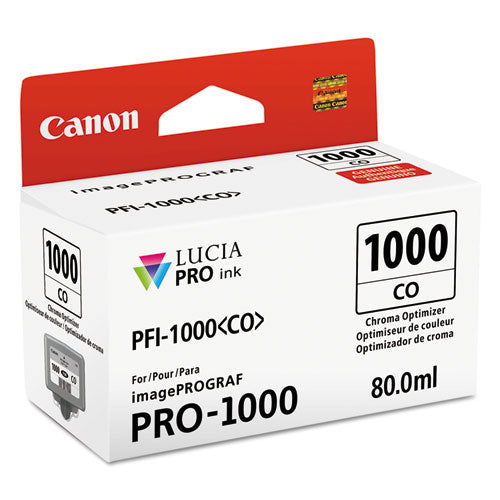 Canon® wholesale. CANON 0556c002 (pfi-1000) Lucia Pro Ink, Chroma Optimizer. HSD Wholesale: Janitorial Supplies, Breakroom Supplies, Office Supplies.