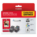 Canon® wholesale. CANON 0615b009 (pg-40; Cl-41) Chromalife100+ Ink-paper Combo, Black-tri-color. HSD Wholesale: Janitorial Supplies, Breakroom Supplies, Office Supplies.