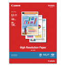 Canon® wholesale. CANON High Resolution Paper, 8.5 X 11, Matte White, 100-pack. HSD Wholesale: Janitorial Supplies, Breakroom Supplies, Office Supplies.