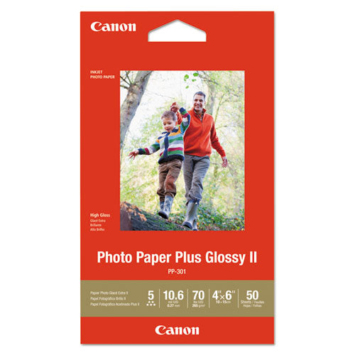 Canon® wholesale. CANON Photo Paper Plus Glossy Ii, 4 X 6, Glossy White, 50-pack. HSD Wholesale: Janitorial Supplies, Breakroom Supplies, Office Supplies.