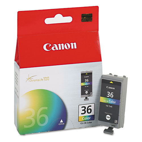 Canon® wholesale. CANON Cli36 (cli-36) Ink, 100 Page-yield, Tri-color. HSD Wholesale: Janitorial Supplies, Breakroom Supplies, Office Supplies.