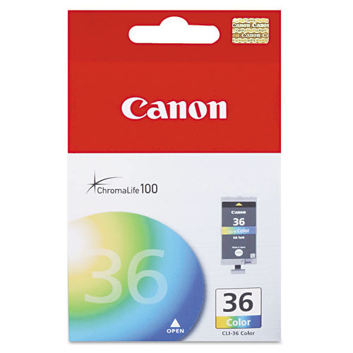 Canon® wholesale. CANON Cli36 (cli-36) Ink, 100 Page-yield, Tri-color. HSD Wholesale: Janitorial Supplies, Breakroom Supplies, Office Supplies.