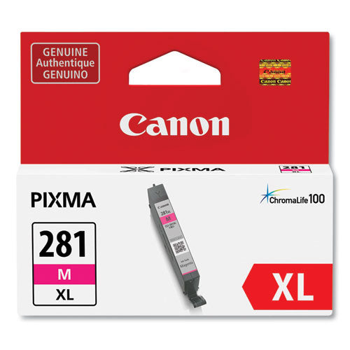 Canon® wholesale. CANON 2035c001 (cli-281) Chromalife100 Ink, Magenta. HSD Wholesale: Janitorial Supplies, Breakroom Supplies, Office Supplies.