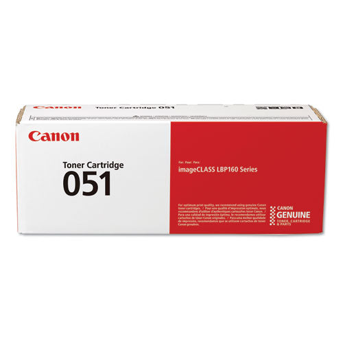 Canon® wholesale. CANON 2168c001 (051) Toner, 1,700 Page-yield, Black. HSD Wholesale: Janitorial Supplies, Breakroom Supplies, Office Supplies.