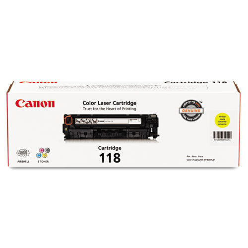 Canon® wholesale. CANON 2659b001 (118) Toner, 2,900 Page-yield, Yellow. HSD Wholesale: Janitorial Supplies, Breakroom Supplies, Office Supplies.
