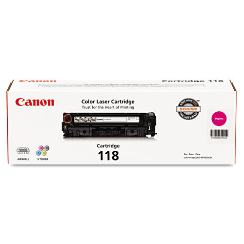 Canon® wholesale. CANON 2660b001 (118) Toner, 2,900 Page-yield, Magenta. HSD Wholesale: Janitorial Supplies, Breakroom Supplies, Office Supplies.