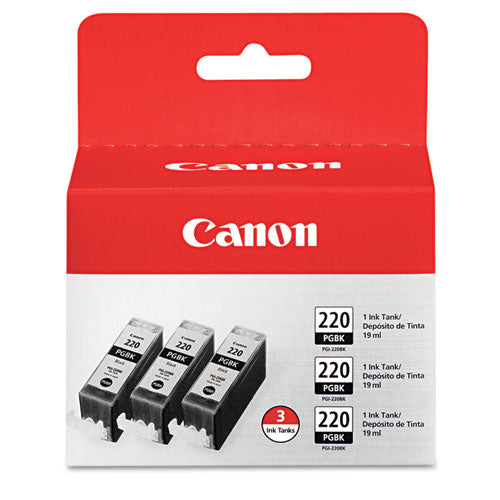 Canon® wholesale. CANON 2945b004 (pgi-220) Ink, Black, 3-pack. HSD Wholesale: Janitorial Supplies, Breakroom Supplies, Office Supplies.