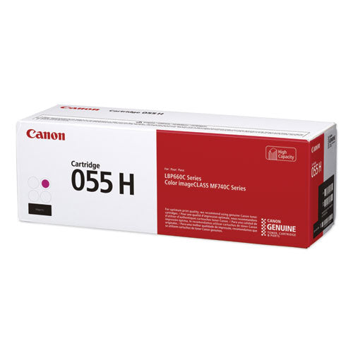 Canon® wholesale. CANON 3019c001 (055h) High-yield Toner, 5,900 Page-yield, Magenta. HSD Wholesale: Janitorial Supplies, Breakroom Supplies, Office Supplies.