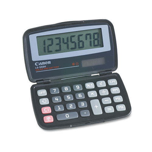 Canon® wholesale. CANON Ls555h Handheld Foldable Pocket Calculator, 8-digit Lcd. HSD Wholesale: Janitorial Supplies, Breakroom Supplies, Office Supplies.