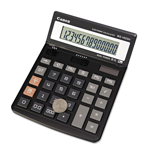 Canon® wholesale. CANON Ws1400h Display Calculator, 14-digit Lcd. HSD Wholesale: Janitorial Supplies, Breakroom Supplies, Office Supplies.