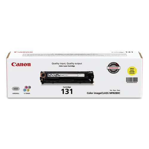 Canon® wholesale. 6269b001 (crg-131) Toner, 1,500 Page-yield, Yellow. HSD Wholesale: Janitorial Supplies, Breakroom Supplies, Office Supplies.