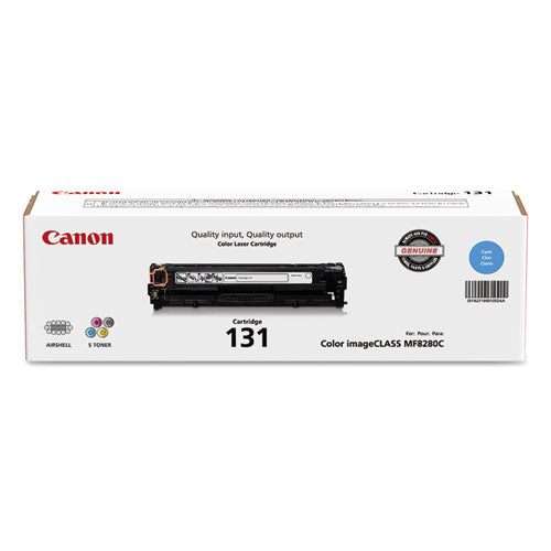 Canon® wholesale. CANON 6271b001 (crg-131) Toner, 1,500 Page-yield, Cyan. HSD Wholesale: Janitorial Supplies, Breakroom Supplies, Office Supplies.