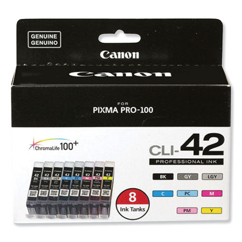 Canon® wholesale. CANON 6384b007 (cli-42) Chromalife100+ Ink, Black-cyan-gray-light Gray-magenta-photo Cyan-photo Magenta-yellow. HSD Wholesale: Janitorial Supplies, Breakroom Supplies, Office Supplies.
