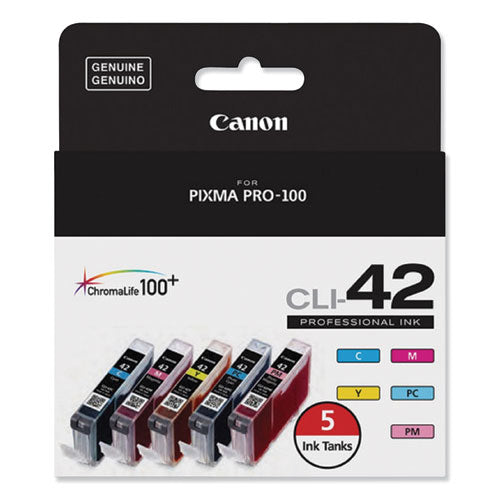 Canon® wholesale. CANON 6385b010 (cli-42) Chromalife100+ Ink, Cyan-magenta-photo Cyan-photo Magenta-yellow. HSD Wholesale: Janitorial Supplies, Breakroom Supplies, Office Supplies.