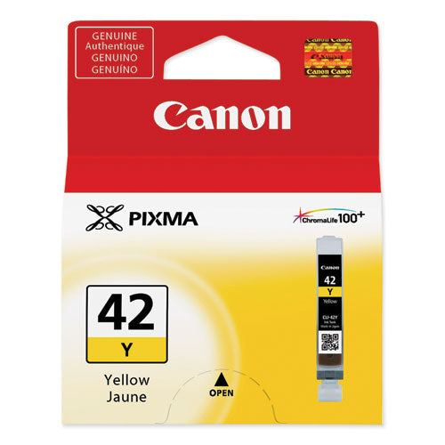 Canon® wholesale. CANON 6387b002 (cli-42) Chromalife100+ Ink, Yellow. HSD Wholesale: Janitorial Supplies, Breakroom Supplies, Office Supplies.