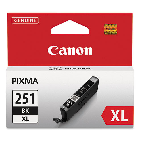 Canon® wholesale. CANON 6448b001 (cli-251xl) Chromalife100+ High-yield Ink, 5,530 Page-yield, Black. HSD Wholesale: Janitorial Supplies, Breakroom Supplies, Office Supplies.