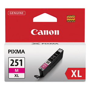 Canon® wholesale. CANON 6450b001 (cli-251xl) Chromalife100+ High-yield Ink, 680 Page-yield, Magenta. HSD Wholesale: Janitorial Supplies, Breakroom Supplies, Office Supplies.