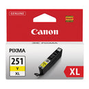 Canon® wholesale. CANON 6451b001 (cli-251xl) Chromalife100+ High-yield Ink, 695 Page-yield, Yellow. HSD Wholesale: Janitorial Supplies, Breakroom Supplies, Office Supplies.