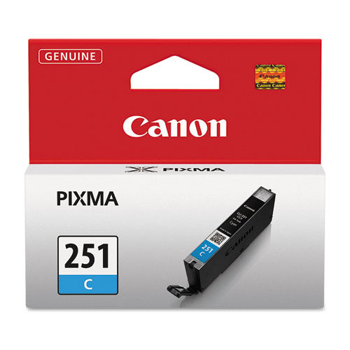 Canon® wholesale. CANON 6514b001 (cli-251) Chromalife100+ Ink, 304 Page-yield, Cyan. HSD Wholesale: Janitorial Supplies, Breakroom Supplies, Office Supplies.
