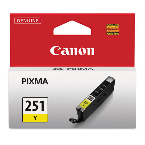 Canon® wholesale. CANON 6516b001 (cli-251) Chromalife100+ Ink, 330 Page-yield, Yellow. HSD Wholesale: Janitorial Supplies, Breakroom Supplies, Office Supplies.