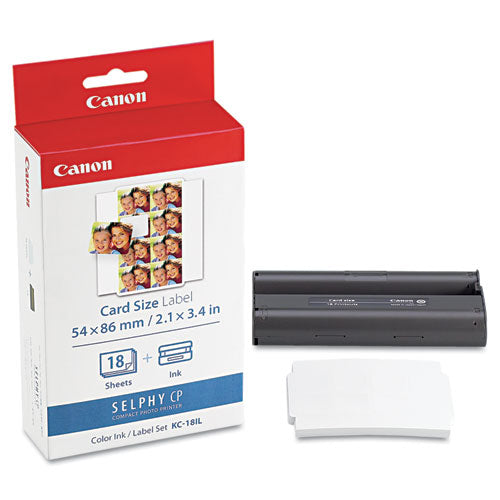 Canon® wholesale. CANON 7740a001 (kc-18il) Ink-label Combo, Black-tri-color. HSD Wholesale: Janitorial Supplies, Breakroom Supplies, Office Supplies.