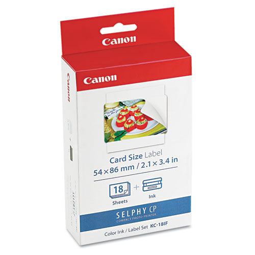 Canon® wholesale. CANON 7741a001 (kc-18if) Ink-label Combo, Black-tri-color. HSD Wholesale: Janitorial Supplies, Breakroom Supplies, Office Supplies.