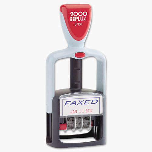 COSCO 2000PLUS® wholesale. Model S 360 Two-color Message Dater, 1.75 X 1, "faxed," Self-inking, Blue-red. HSD Wholesale: Janitorial Supplies, Breakroom Supplies, Office Supplies.